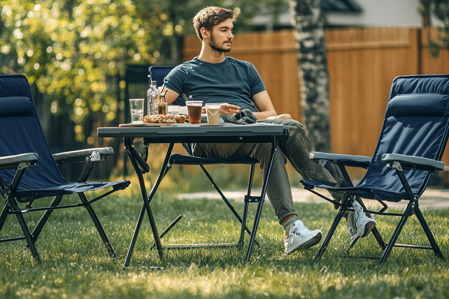 Compact Folding Camping Table for Outdoor Use